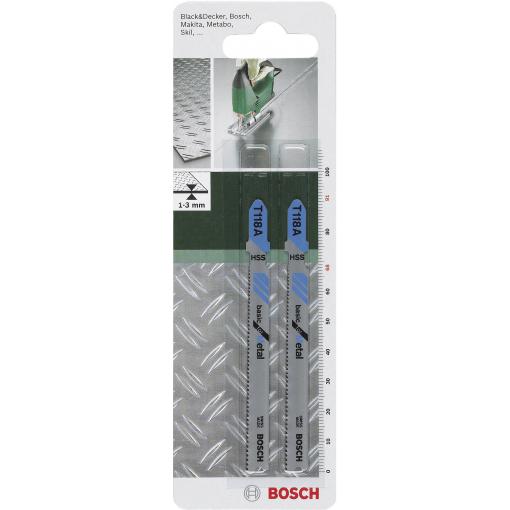 Bosch Accessories 2609256729 List přímočaré pily HSS, T 118 a Basic for Metal 2 ks