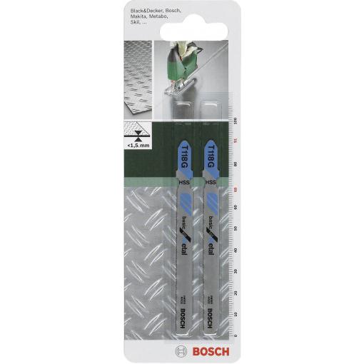 Bosch Accessories 2609256731 List přímočaré pily HSS, T 118 G Basic for Metal 2 ks