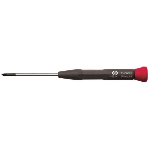 C.K T4882X 00 pro elektroniku a jemnou mechaniku křížový šroubovák PH 00 Délka dříku: 60 mm
