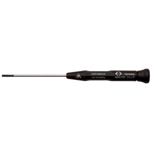 C.K Xonic ESD šroubovák pro šrouby Microstix Šířka čepele: 2.5 mm Délka dříku: 75 mm DIN EN 61340-2