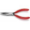 Knipex 30 21 140 pro elektroniku a jemnou mechaniku ploché jehlové kleště rovné chrom-vanadová elektrikářská ocel 140 mm