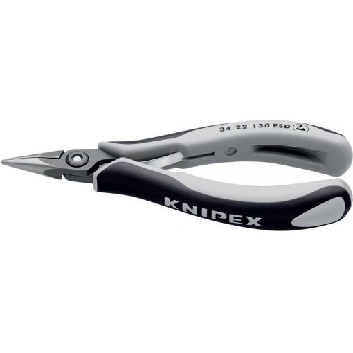 Knipex 34 22 130 ESD ESD ploché jehlové kleště rovné chrom-vanadová ocel na kuličková ložiska 135 mm
