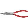 Knipex 38 21 200 pro elektroniku a jemnou mechaniku ploché jehlové kleště 40° zahnuté vanadová elektrikářská ocel 200 mm