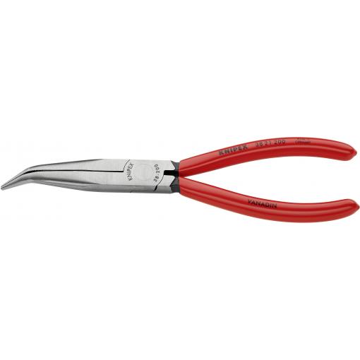 Knipex 38 21 200 pro elektroniku a jemnou mechaniku ploché jehlové kleště 40° zahnuté vanadová elektrikářská ocel 200 mm