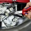 Knipex 38 95 200 pro elektroniku a jemnou mechaniku ploché jehlové kleště 45° zahnuté vanadová elektrikářská ocel 200 mm