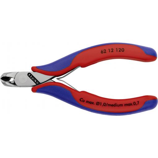 Knipex 62 12 120 pro elektroniku a jemnou mechaniku šikmé štípací kleště bez fazety 120 mm