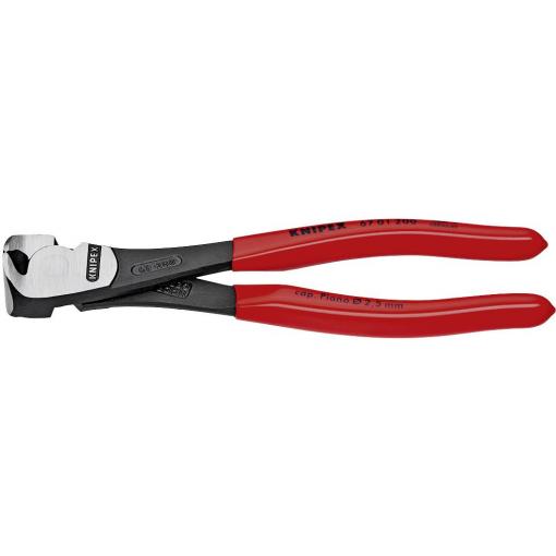Knipex 67 01 200 dílnu silné čelní štípací kleště s fazetou 200 mm