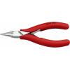 Knipex 35 21 115 pro elektroniku a jemnou mechaniku ploché jehlové kleště rovné nástrojová ocel 115 mm