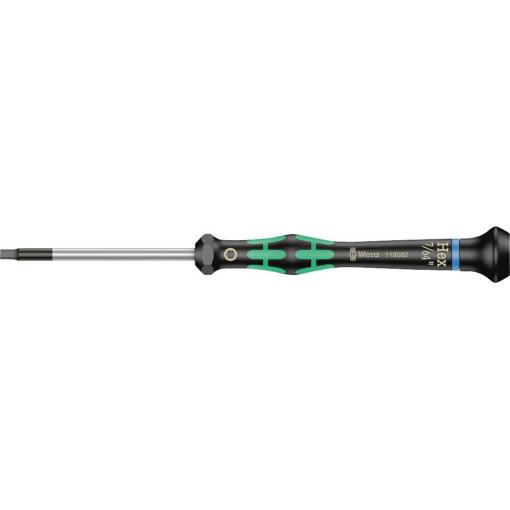 Wera 05118082001 inbusový šroubovák, velikost 2.8 mm Délka klíče (palce): 7/64 palec, délka dříku 60 mm, vhodné pro pro elektroniku a jemnou mechaniku