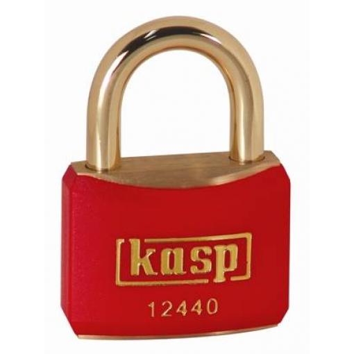 Kasp K12440REDD visací zámek na klíč, 40 mm, mosaz