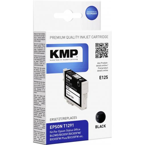 KMP Ink náhradní Epson T1291 kompatibilní černá E125 1617,0001