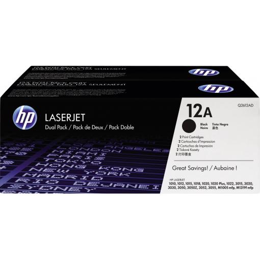 HP Toner 12AD originál Dual černá 4000 Seiten Q2612AD