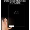 Avery-Zweckform 3420 univerzální etikety 70 x 16.9 mm papír bílá 5100 ks trvalé inkoustová tiskárna, laserová tiskárna, barevná laserová tiskárna, kopírka,