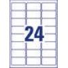 Avery-Zweckform L6146-20 bezpečnostní štítky 63.5 x 33.9 mm poylesterová fólie bílá 480 ks trvalé laserová tiskárna