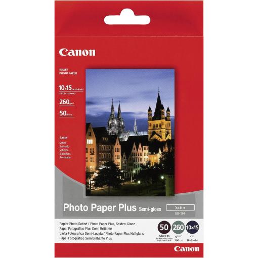Canon Photo Paper Plus Semi-gloss SG-201 1686B015 fotografický papír 10 x 15 cm 260 g/m² 50 listů hedvábně lesklý