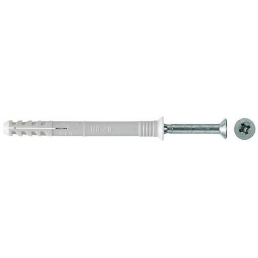 Fischer 048789 N 6 x 60/30 S hřebíková hmoždinka 60 mm 6 mm 100 ks