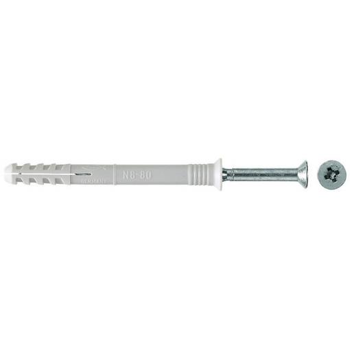Fischer 048790 N 6 x 80/50 S hřebíková hmoždinka 80 mm 6 mm 100 ks
