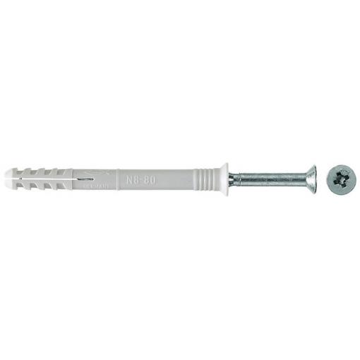 Fischer 048792 N 8 x 80/40 S hřebíková hmoždinka 80 mm 8 mm 100 ks