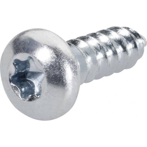 TOOLCRAFT 892604 čočkové šrouby do plechu 2.2 mm 6.5 mm T profil DIN 7981-C ocel pozinkované 100 ks