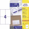 Avery-Zweckform 6120 univerzální etikety 105 x 148 mm papír bílá 120 ks trvalé inkoustová tiskárna, laserová tiskárna, barevná laserová tiskárna, kopírka,
