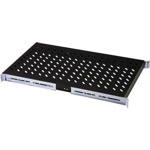 Digitus DN-19 TRAY-1-1000-SW 19 palec 1 U pevná vestavba Vhodné pro hloubku skříně: 1000 mm černá