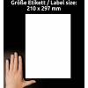 Avery-Zweckform 6119 210 x 297 mm papír bílá 30 ks trvalé univerzální etikety inkoust, laser, kopie 30 listů A4