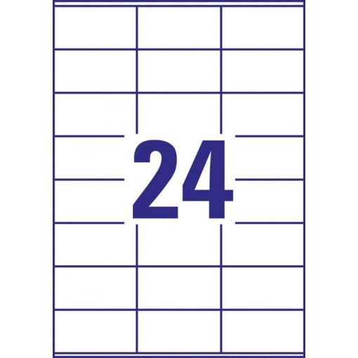 Avery-Zweckform 3475 univerzální etikety 70 x 36 mm papír bílá 2400 ks trvalé inkoustová tiskárna, laserová tiskárna, barevná laserová tiskárna, kopírka,