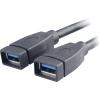 Akasa USB kabel USB 3.2 Gen1 plochý konektor 19pol., USB-A zásuvka 0.15 m černá pozlacené kontakty, UL certifikace AK-CBUB09-15BK