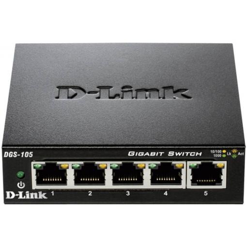 D-Link DGS-105/E DGS-105 síťový switch 5 portů 1 GBit/s