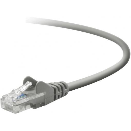 Belkin A3L791R30M-S RJ45 síťové kabely, propojovací kabely CAT 5e U/UTP 30.00 m šedá s ochranou 1 ks