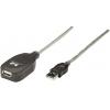 Manhattan USB kabel USB 2.0 USB-A zástrčka, USB-A zásuvka 5.00 m transparentní 519779