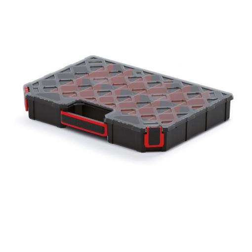 Organizér TAGER CARBO PLUS s polykarbonátovým víkem, 390 × 284 × 60 mm