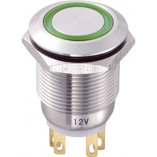 TRU COMPONENTS, TC-8904664 tlačítko antivandal, 19 mm, 250 V/AC, 5 A, 1 ks