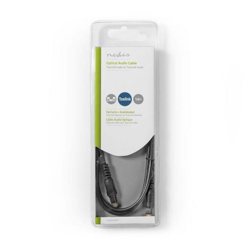 Optický audio kabel TosLink, 1m, černý  CAGB25000BK10