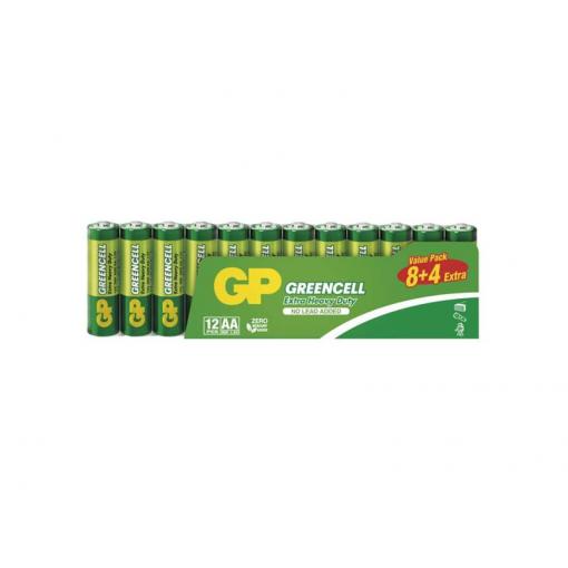 Baterie AA (R6) Zn-Cl GP Greencell  12ks