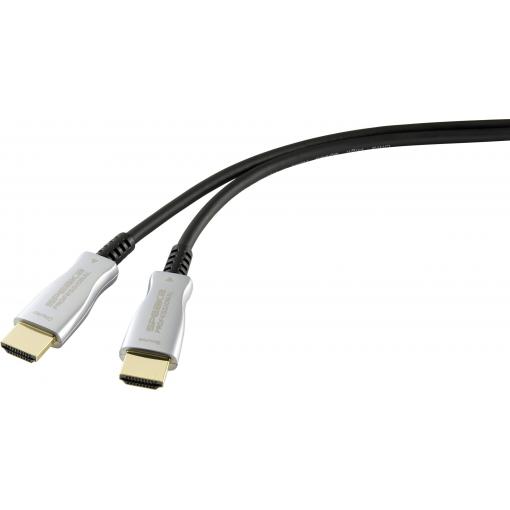 SpeaKa Professional HDMI kabel Zástrčka HDMI-A, Zástrčka HDMI-A 50.00 m černá SP-9019356 4K UHD, stíněný HDMI kabel