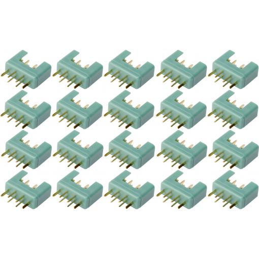 Reely RE-6799056 zásuvkový konektor k propojení akumulátoru a regulátoru RC modelu MPX pozlacené 20 ks