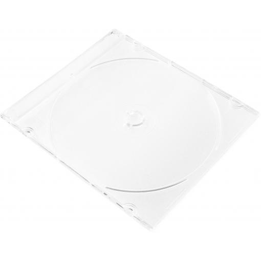 Basetech útlý obal na CD BT-2268908 1 CD/DVD/Blu-Ray transparentní akryl 25 ks