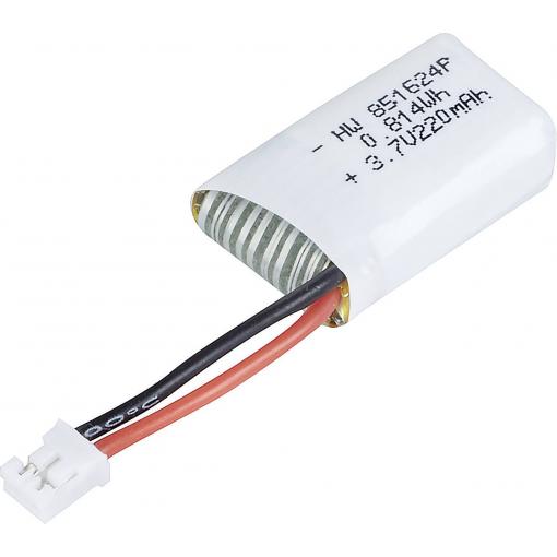 Reely RE-6808956 akupack Li-Pol (modelářství), 3.7 V, 220 mAh, články 1, plochý konektor