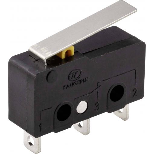 TRU COMPONENTS TC-9122112 mikrospínač 250 V/AC 5 A 1x zap/(zap) bez aretace 1 ks