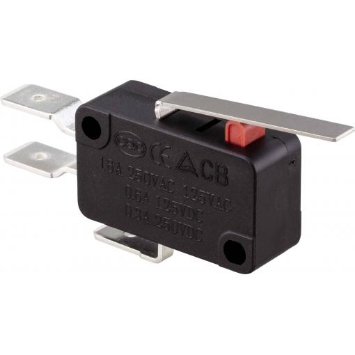 TRU COMPONENTS TC-9122120 mikrospínač 250 V/AC 16 A 1x zap/(zap) bez aretace 1 ks