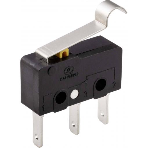 TRU COMPONENTS TC-9122124 mikrospínač 250 V/AC 5 A 1x zap/(zap) bez aretace 1 ks