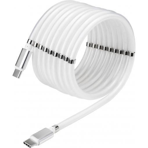 Renkforce USB kabel USB 2.0 USB-C ® zástrčka, USB-C ® zástrčka 2.00 m bílá pozlacené kontakty TO-6886785