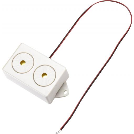 TRU COMPONENTS TC-9202096 piezo bzučák Hlučnost: 102 dB Napětí: 12 V/DC siréna 1 ks