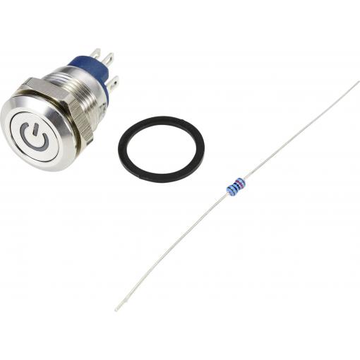 TRU COMPONENTS TC-9219008 tlačítko 48 V/AC 2 A 1x vyp/(zap) bez aretace RGB IP67 1 ks