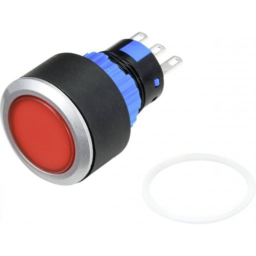TRU COMPONENTS tlačítko 250 V/AC 3 A 1x vyp/(zap) bez aretace (Ø) 25 mm IP40 1 ks