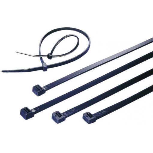 TRU COMPONENTS TC-9379636 stahovací pásky 240 mm 7.60 mm černá odolná vůči UV záření 100 ks
