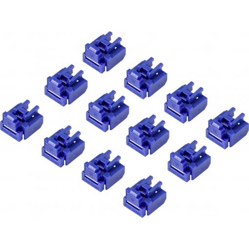 Renkforce zámek portu RJ45 LAN RF-4695228 sada 12 ks modrá RF-4695228