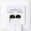 Renkforce síťová zásuvka na omítku CAT 6 2 porty čistě bílá