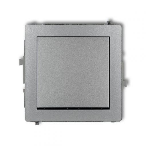 Vypínač č.1 pod omítku Karlik DECO, stříbrný metalický, 10 A / 250 V